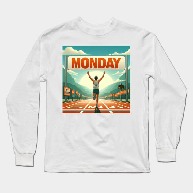 Marathon Monday Long Sleeve T-Shirt by Patrick9